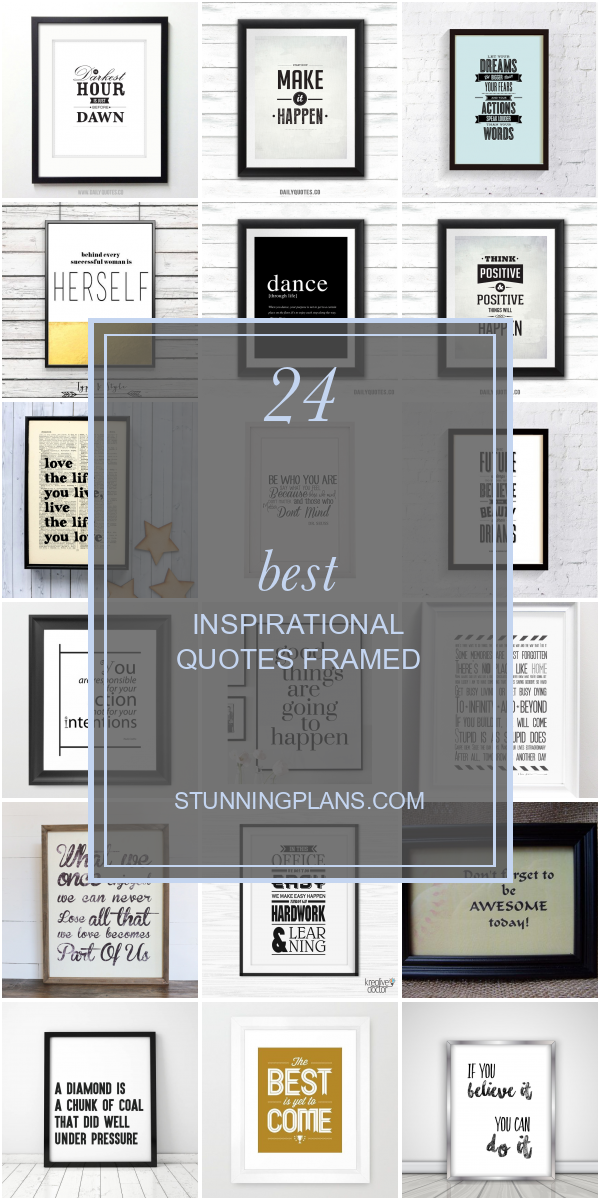 24 Best Inspirational Quotes Framed Home, Family, Style and Art Ideas